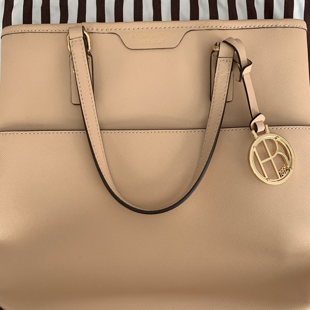 Henri Bendel cream crossbody purse